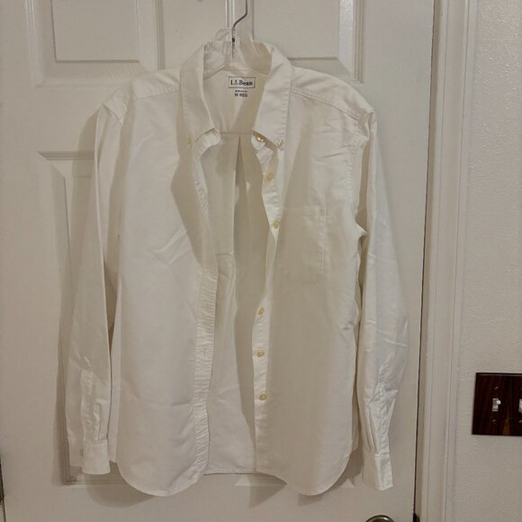 LL Bean Oxford Button Down Shirt - Med Regular - Picture 1 of 6